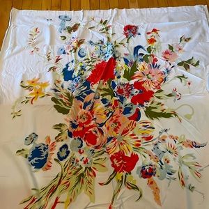 Urban Outfitters Home (UO Home) Floral Shower Curtain 72” x 72” canvas NWT